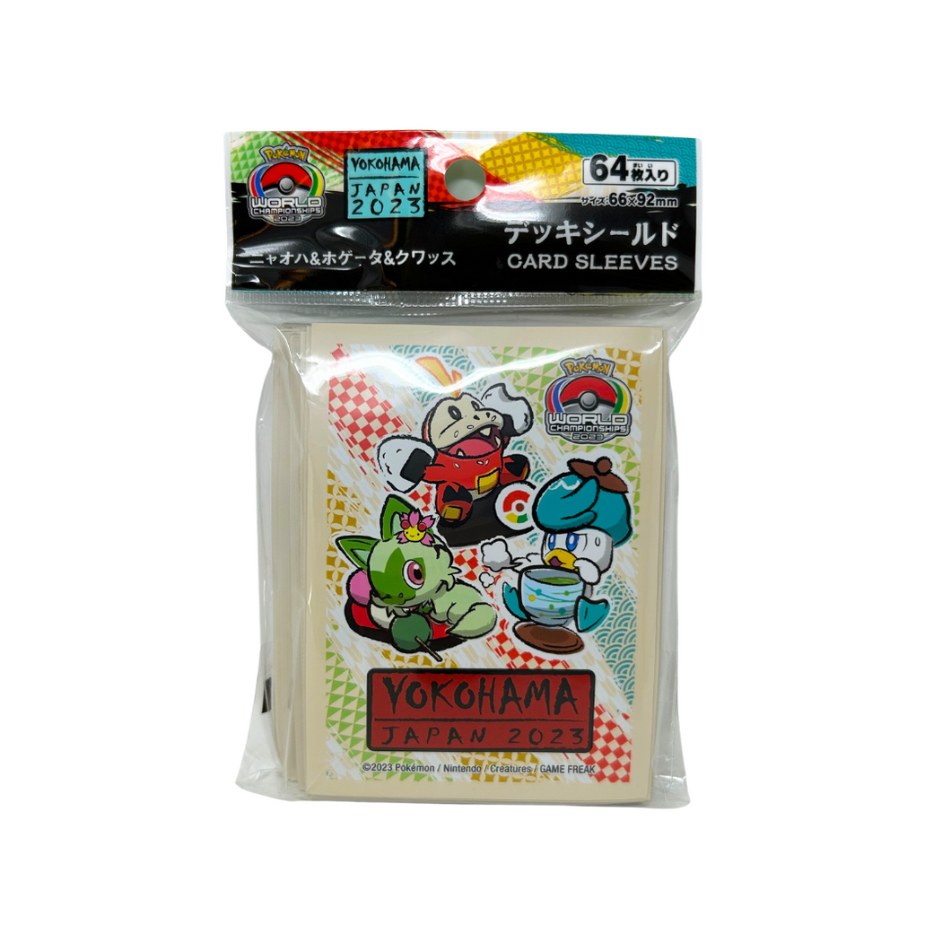 Pokemon World Championships 2023 Yokohama - Sprigatito & Fuecoco & Quaxly TCG Sleeves