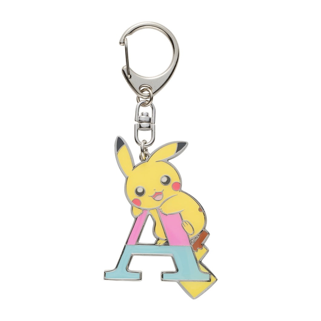 Pokemon Center Japan - Pikachu Alphabet A Metal Keychain