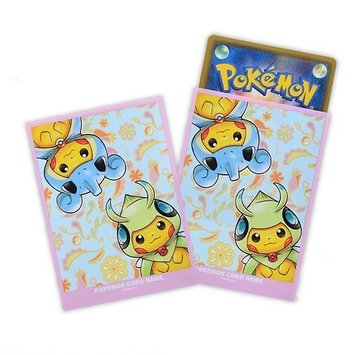 Pokémon Center Poncho Pikachu Lapras & Celebi 1 Year Anniversary Card Sleeves x64 - Singapore Exclusive