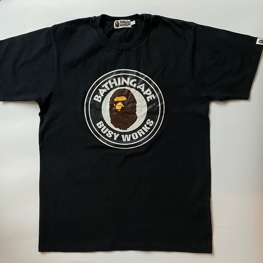 Bape Classic Busy Works Tee (Large / USED) – Famous Grail