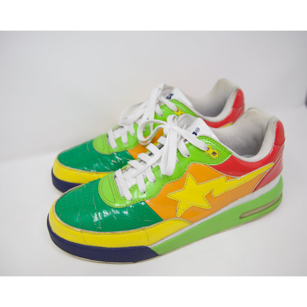 Bape Roadsta Bubble Green Yellow US12 USED Famous Grail
