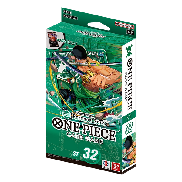 One Piece Card Game Green Roronoa Zoro ST32 Starter Deck