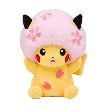 Pokémon Center Sakura Cherry Blossom Afro Pikachu Plush