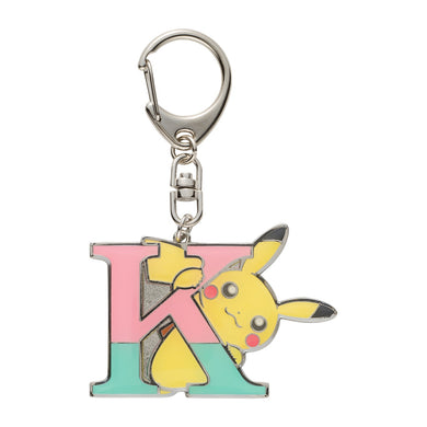 Pokemon Center Japan - Pikachu Alphabet K Metal Keychain