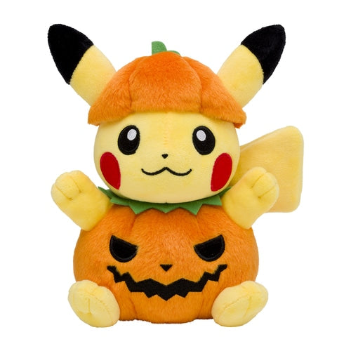 Pokémon Tricks & Treats 2023: Pikachu Wearing Pumpkin Costume Plush