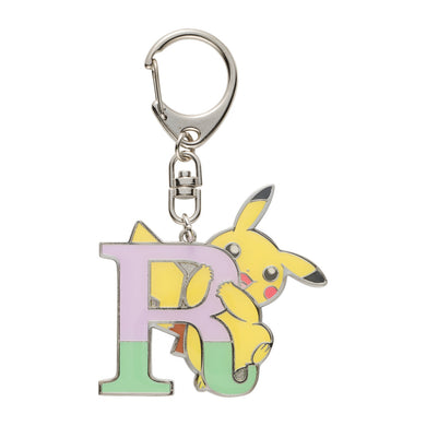 Pokemon Center Japan - Pikachu Alphabet R Metal Keychain
