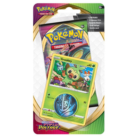 Pokemon Vivid Voltage Checklane Blister Pack - Grookey