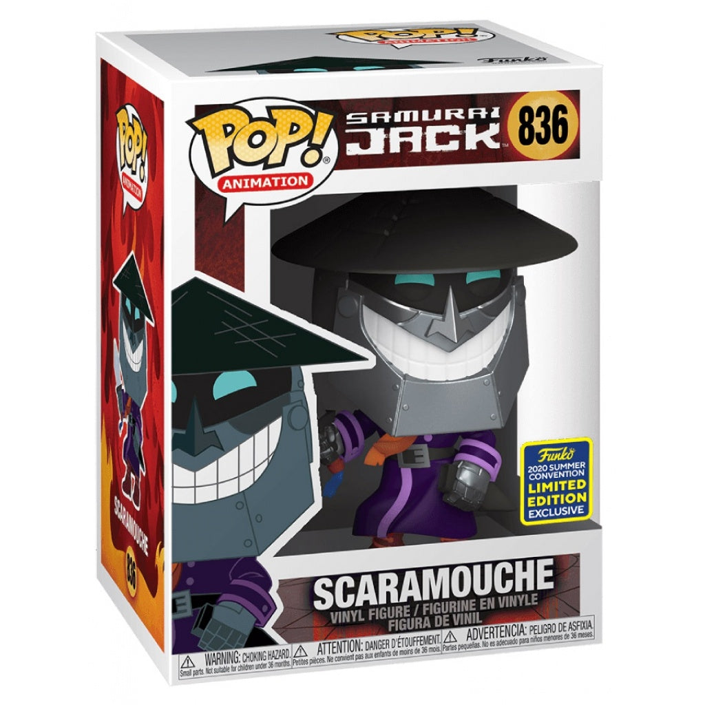 Funko POP! Vinyl Samurai Jack #836 Scaramouche SDCC’20 Exc.