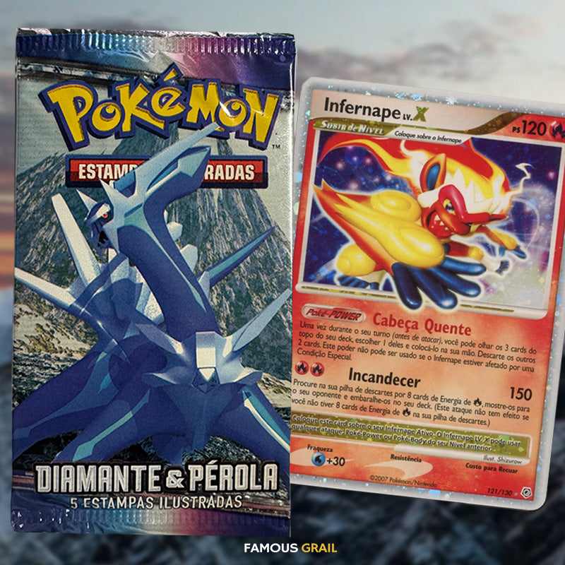 Pokemon Diamond & Pearl Base Portuguese Booster Pack Famous Grail Pokemon Diamond & Pearl Base Portuguese Booster Pack Famous Grail
