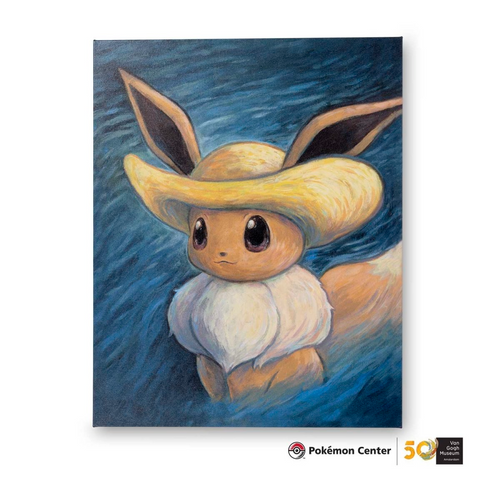 Pokémon Center × Van Gogh Museum: Eevee Canvas Wall Art