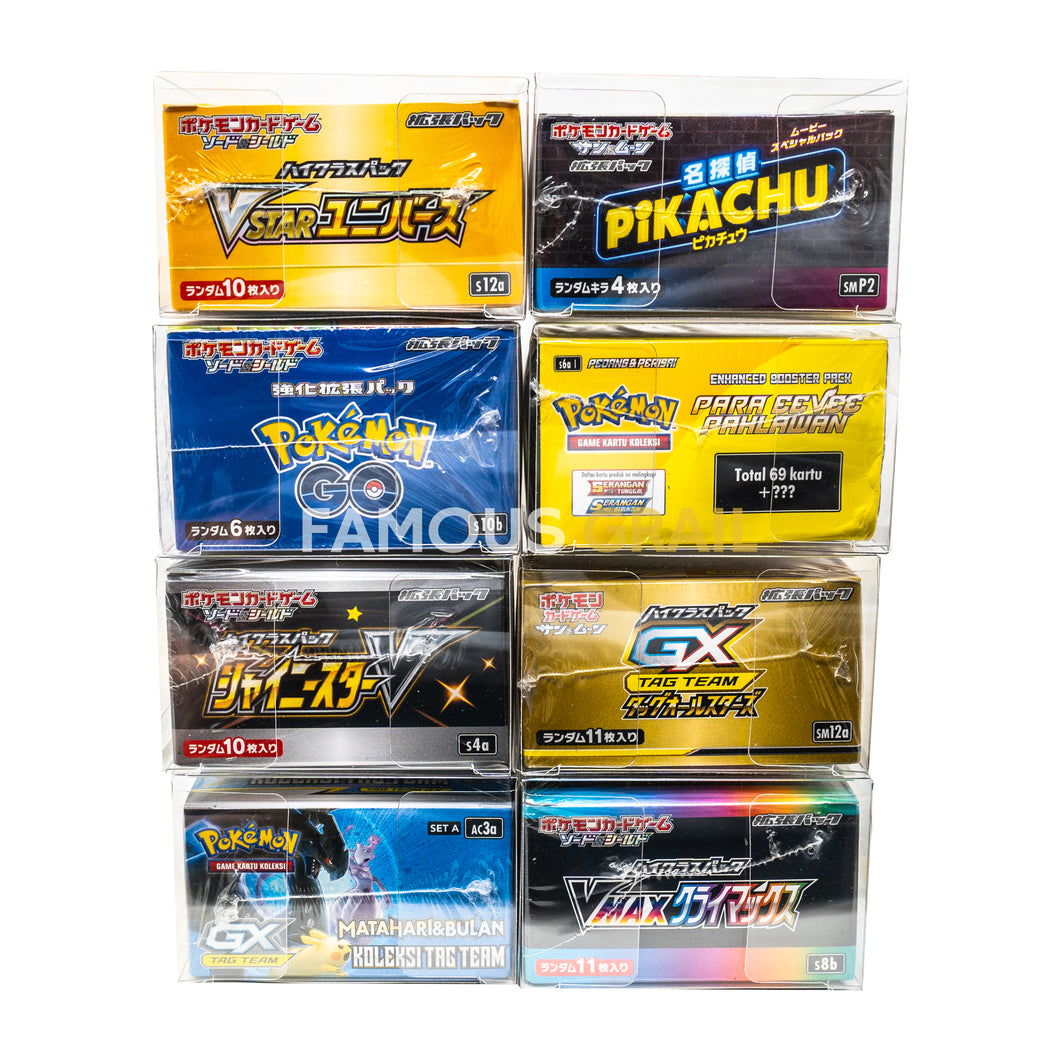 pokemon japanese booster box protector Acrylic Case Display for Japanese Booster Box Regular Gemloader