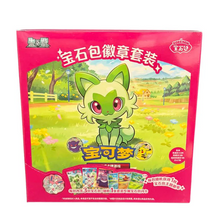 Pokemon Gem Pack Badge Set Display - Simplified Chinese