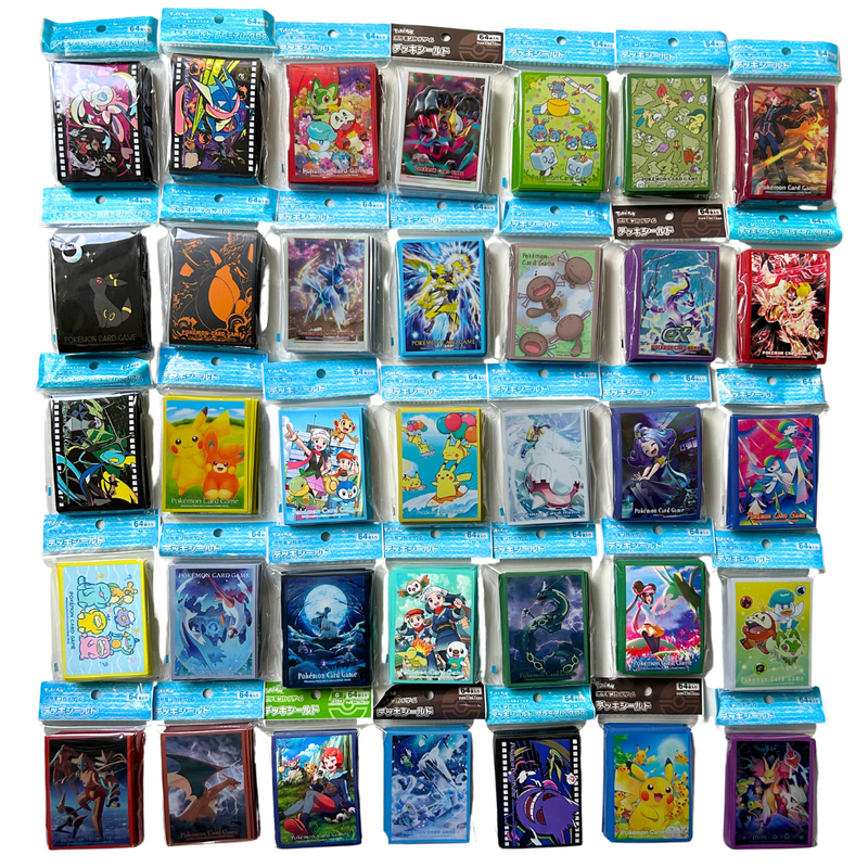 pokemon center card sleeves Pokemon Center Japan Card Sleeves Pack (64 Sleeves) – Famous Grail