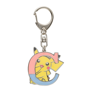 Pokemon Center Japan - Pikachu Alphabet C Metal Keychain