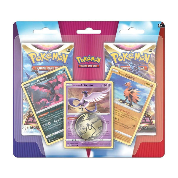 Pokemon Enhanced Blister 2-Pack (Galarian Articuno, Zapdos, Moltres)
