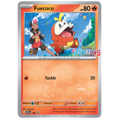 FREE PROMOTIONAL CARD - Fuecoco 192 SVP Pokemon Scarlet & Violet Horizons Promo Card