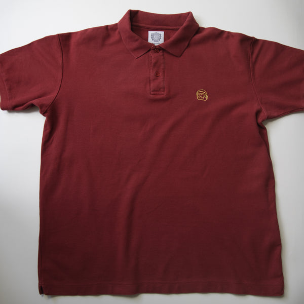 Billionaire Boys Club Helmet Polo Shirt Maroon (XL / USED)