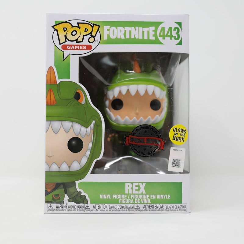 Fortnite Battle Royale Rex Skin Outfit Dinosaur POP! Games #443 Funko Figure