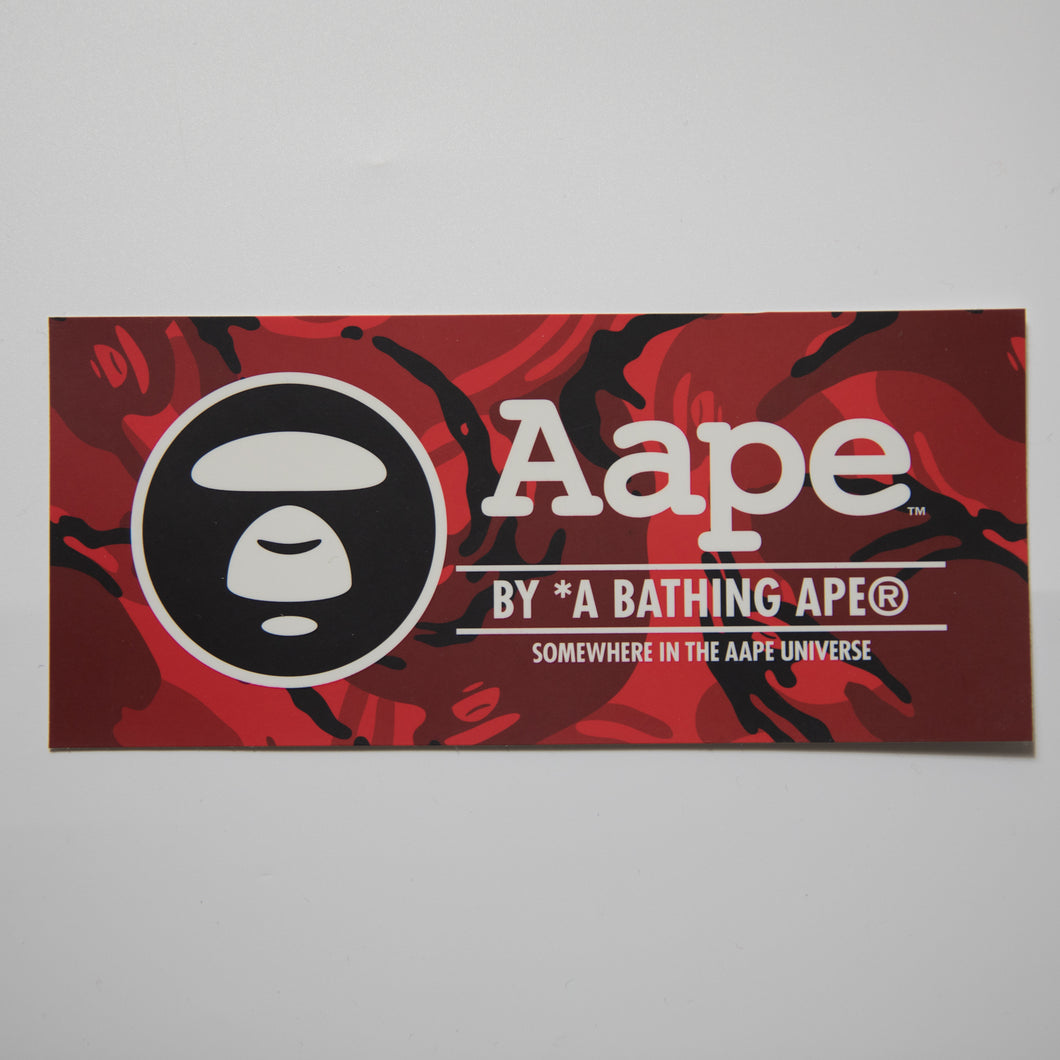 Aape Red Camo Sticker (MINT)