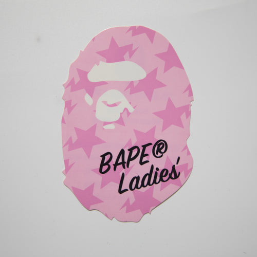 Bape Pink Bapesta Ape Head Sticker (MINT)