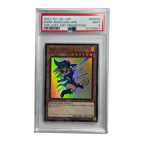 Dark Magician Girl LART-EN035 - YuGiOh Lost Art Promo Limited Edition PSA 9 MINT