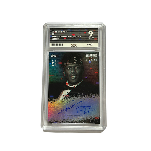 KSI JJ Glitch 212/250 Signed Auto Autograph Topps Sidemen Sidecards ACE 9 MINT