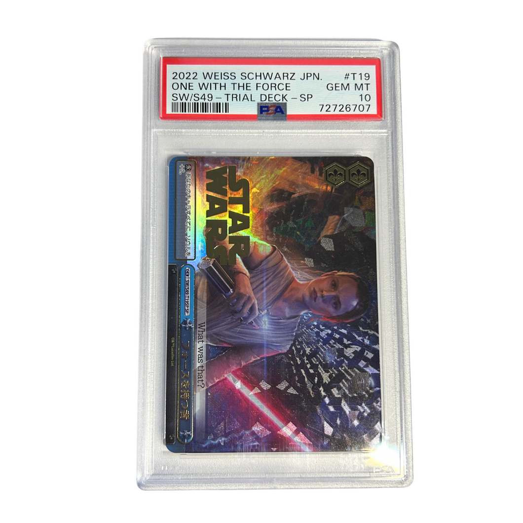 Rey / One With the Force SW/S49-T19 SP - 2022 Weiss Schwarz Star Wars PSA 10 GEM